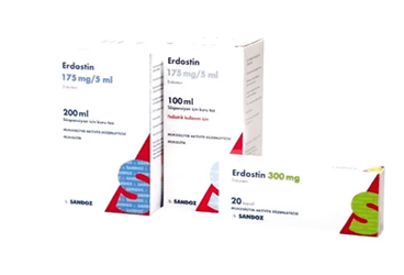 ERDOSTIN 175 MG /5 ML SUSPANSIYON ICIN KURU TOZ, 100 ML